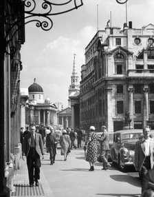 The National Gallery from Pall Mall, London, 1950s. Creator: Arthur Charles Kirby Ware.