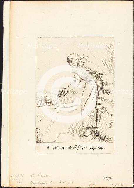 Frontispiece (The Beggar Woman of Veze). Creator: Alphonse Legros.