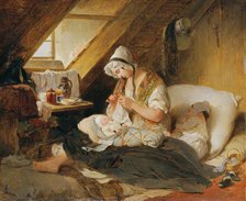 The poor officer's widow, 1836. Creator: Fendi, Peter (1796-1842).