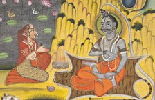 Parvati Worshipping Shiva (image 3 of 3), between 1750 and 1800. Creator: Unknown.