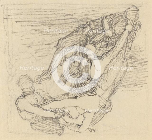 Figure Being Transported through the Air. Creator: John Flaxman.