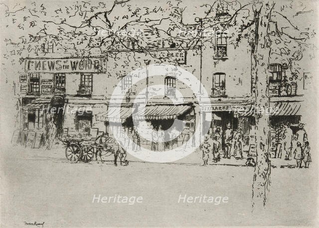 The Street, Chelsea Embankment, 1888-89. Creator: Theodore Roussel.