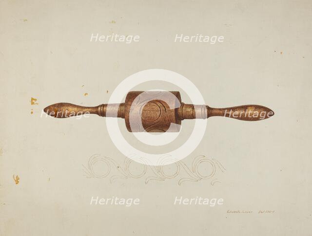 Rolling Pin, c. 1940. Creator: Edward L Loper.