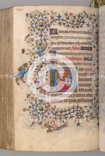 Hours of Charles the Noble, King of Navarre (1361-1425): fol. 267v, Text, c. 1405. Creator: Master of the Brussels Initials and Associates (French).