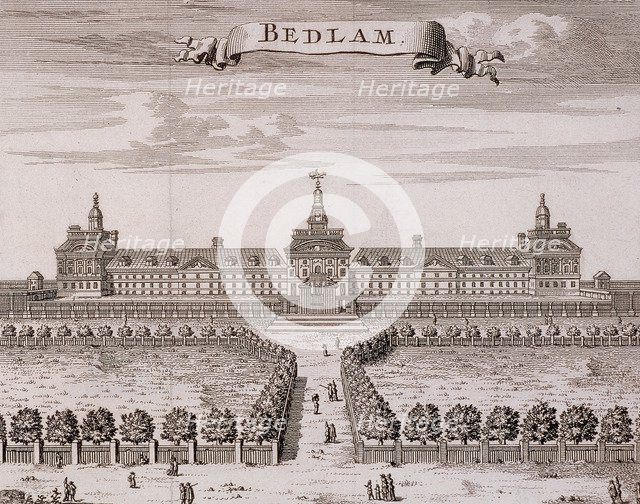 Old Bethlehem Hospital, London, c1700. Artist: Anon