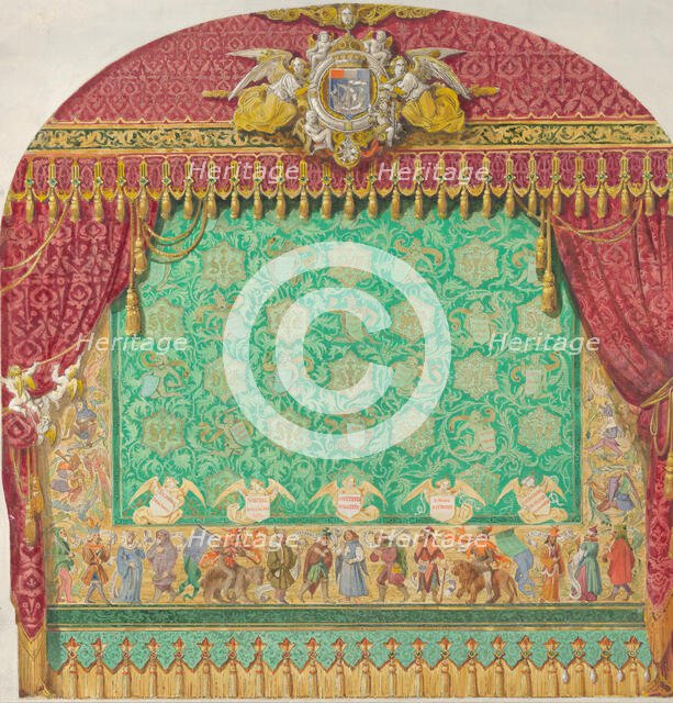 Design for a Theater Curtain, 1818-38. Creator: Claude-Aimé Chenavard.
