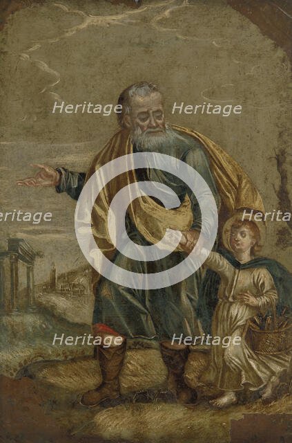 Saint Joseph with the Christ Child, 18th century. Creator: Unknown.