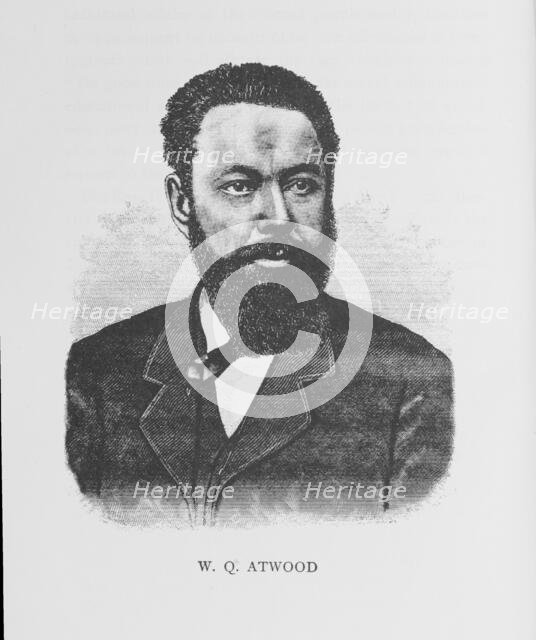 W. Q. Atwood, 1887. Creator: Unknown.