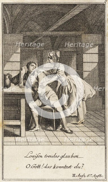Plate 5 from The Deserter by Sedaine, 1775. Creator: Daniel Berger.