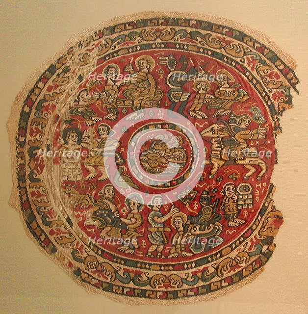 Roundel Illustrating Episodes from the Biblical Story of Joseph, Egypt, 7th century. Creator: Unknown.