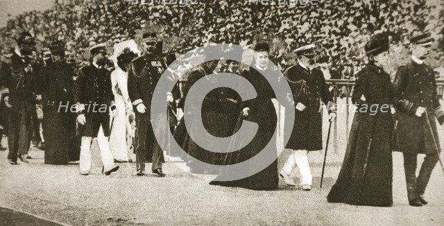 Presentation party at the Olympic Games, Athens, Greece, 1906. Artist: S and G