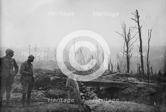 French trench, 1918. Creator: Bain News Service.