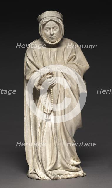 Mourner from the Tomb of Philip the Bold, Duke of Burgundy (1364-1404), 1404-1410. Creator: Claus de Werve (Netherlandish, 1380-1439).