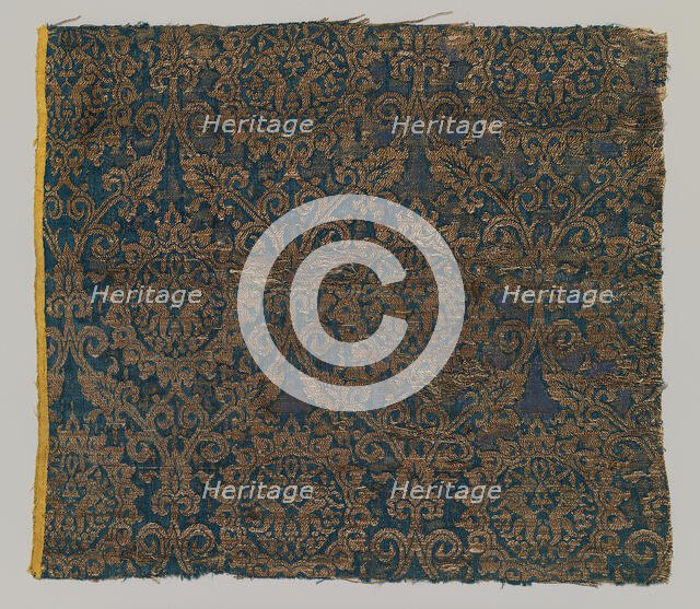 Textile with Brocade, Egyptian, 14th century. Creator: Unknown.