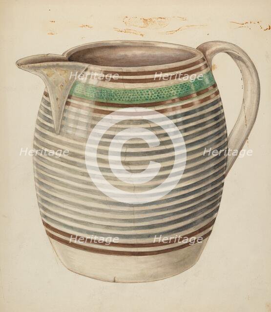 Water Pitcher, c. 1938. Creator: Al Curry.