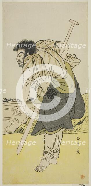 The Actor Nakamura Nakazo I as the Renegade Monk Dainichibo in the Play Edo Meisho..., c. 1779. Creator: Shunsho.