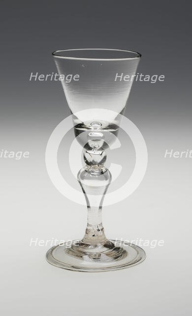 Wine Glass, England, c. 1720. Creator: Unknown.