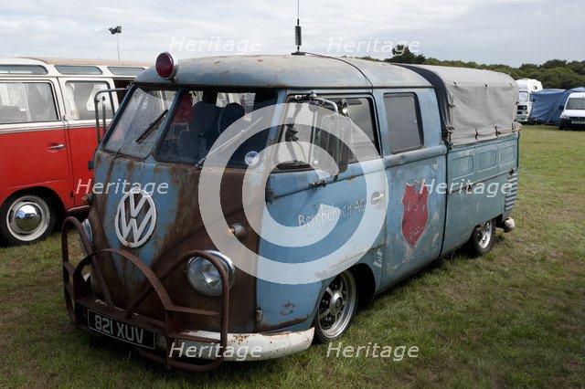 Volkswagen camper van at V Dub Island event, Isle of Wight 2013 Artist: Unknown.