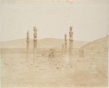 Ruine sulla prima terrazza, Persepolis, 1858. Creator: Luigi Pesce.