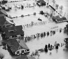 Flooding of the River Thames near Windsor, Berkshire, 1947. Artist: Aerofilms.