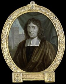 Portrait of Joannes Vollenhove, Clergyman and Poet in The Hague, 1700-1732. Creator: Arnoud van Halen.