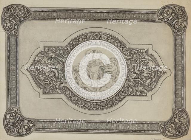 Silver Tray, c. 1937. Creator: Irene M. Burge.