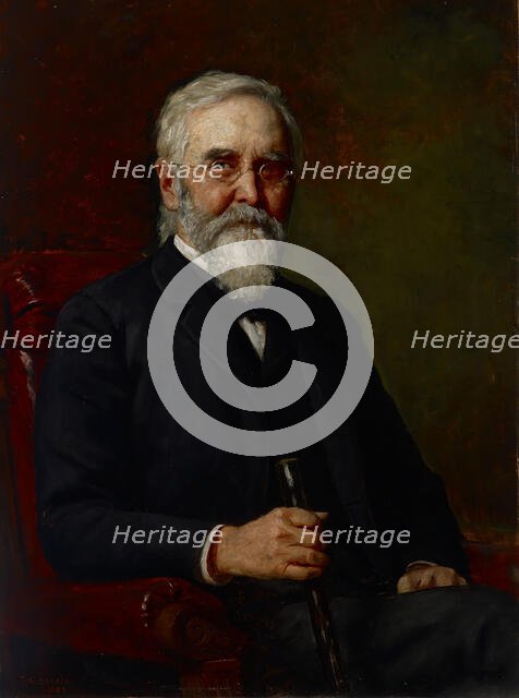 Portrait of a Man, 1889. Creator: Theodore Clement Steele.