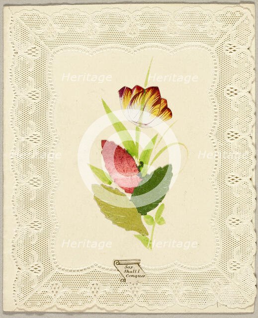 Say Shall I Conquer (valentine), c. 1840. Creator: Joseph Addenbrooke.