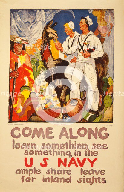 WW1 Recruitment Poster for the US Navy, 1919.