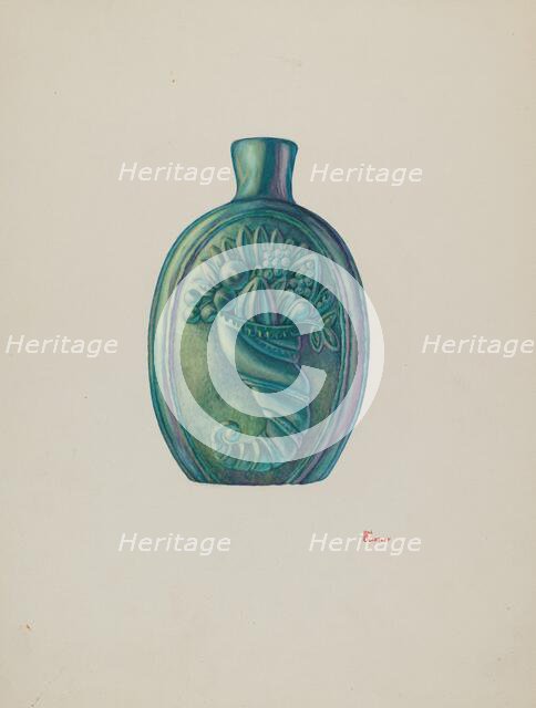 Flask, c. 1941. Creator: Hal Blakeley.