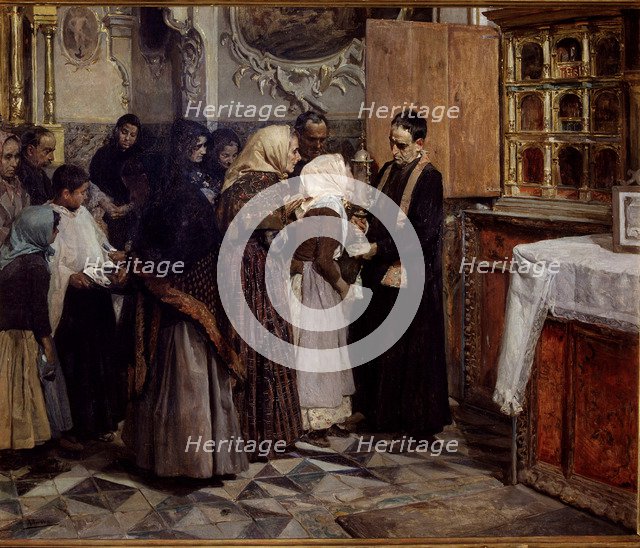 The Relic', oil by Joaquin Sorolla.