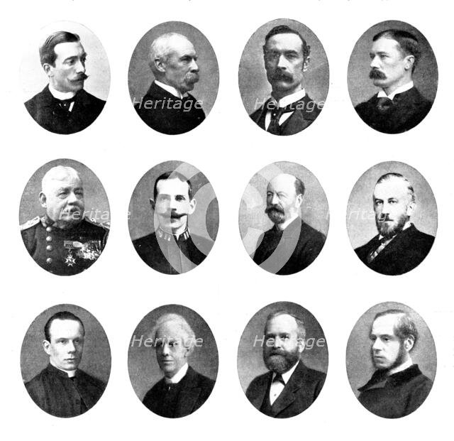 Various portraits, 1898. Creators: Unknown, Russell & Sons, Elliott & Fry, Maull & Fox.