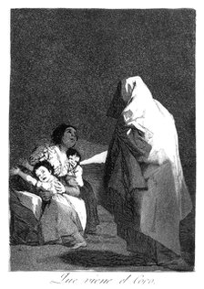 'Here comes the bogeyman', 1799. Artist: Francisco Goya