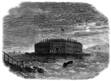 The War in America:  Fort Lafayette, the Federal Bastille for political prisoners, 1862. Creator: Smyth.