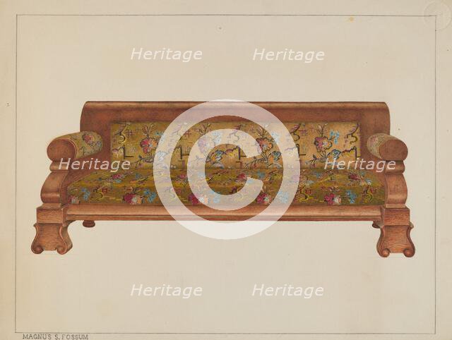 High Back Lounge, c. 1938. Creator: Magnus S. Fossum.