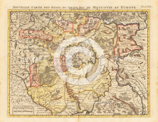 Map of the Grand Duchy of Moscow.
