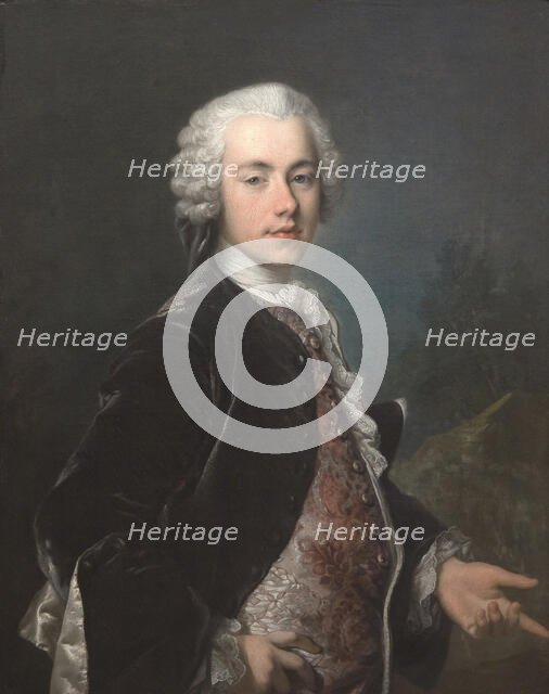 Portrait of Frederik Berregaard, 1743-1747. Creator: Louis Tocque.