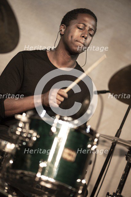 Moses Boyd, 2018. Artist: Alan John Ainsworth.