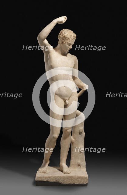 Statue of a Pouring Satyr, A.D. 81-96. Creator: Unknown.