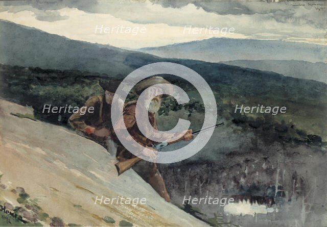 Bear Hunting, Prospect Rock, 1892. Creator: Winslow Homer.