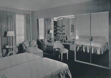 'Bedroom designed by James F. Eppenstein, Chicago', 1942. Artist: Unknown.