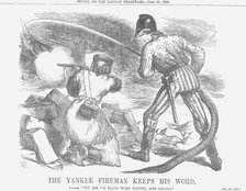 'The Yankee Fireman keeps his Word', 1866. Artist: John Tenniel