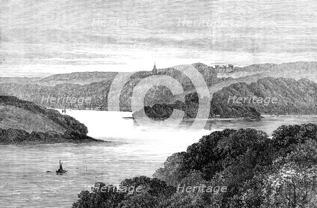 The River Fal - Tregothnan in the distance, [Cornwall], 1880. Creator: Unknown.