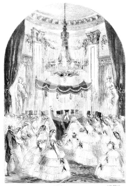 Marriage Ceremonial of the Baron Alphonse de Rothschild and Miss Leonora Rothschild..., 1857. Creator: Unknown.