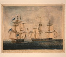 HMS Shannon captures USS Chesapeake, 1 June 1813, 1813. Artist: Dodd, Robert (1748-1815)