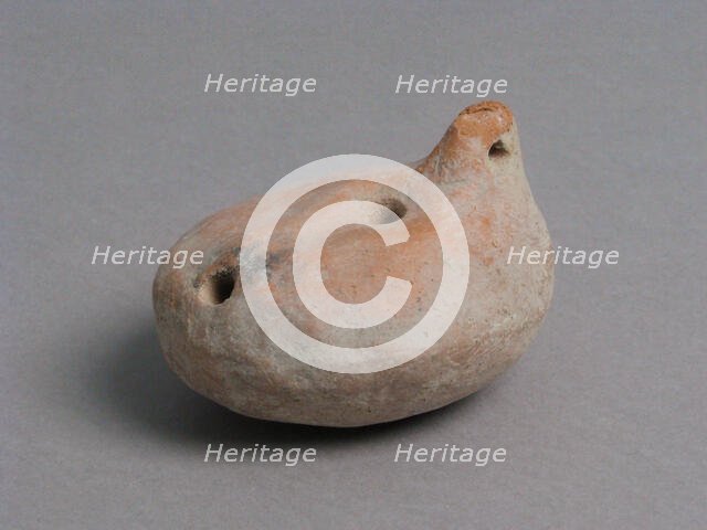 Oil Lamp, Coptic, 4th-7th century. Creator: Unknown.
