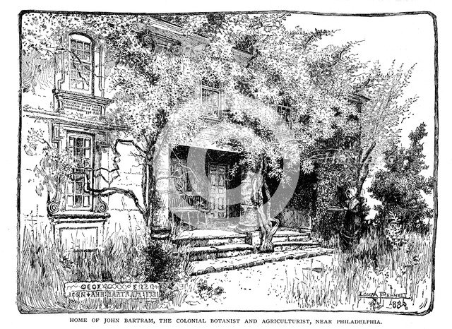 House of John Bartram (1699-1777), American botanist and agriculturist, 1884. Artist: Unknown