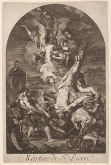 Martire de St. Pierre (The Martyrdom of Saint Peter), c. 1750s. Creator: Jean Barbault.