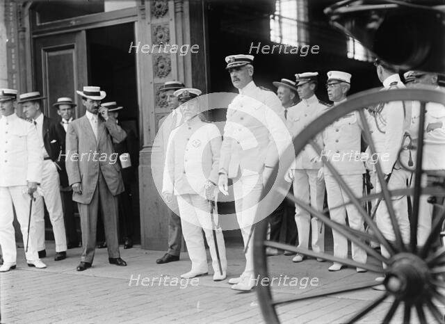 Marshal-Admiral the Marquis Togo Heihachiro and Captain John H. Gibbons...Annapolis, Maryland, 1911. Creator: Harris & Ewing.