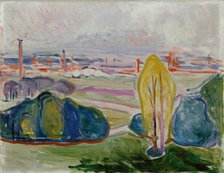 View of the Chemnitz Valley, 1905. Creator: Munch, Edvard (1863-1944).